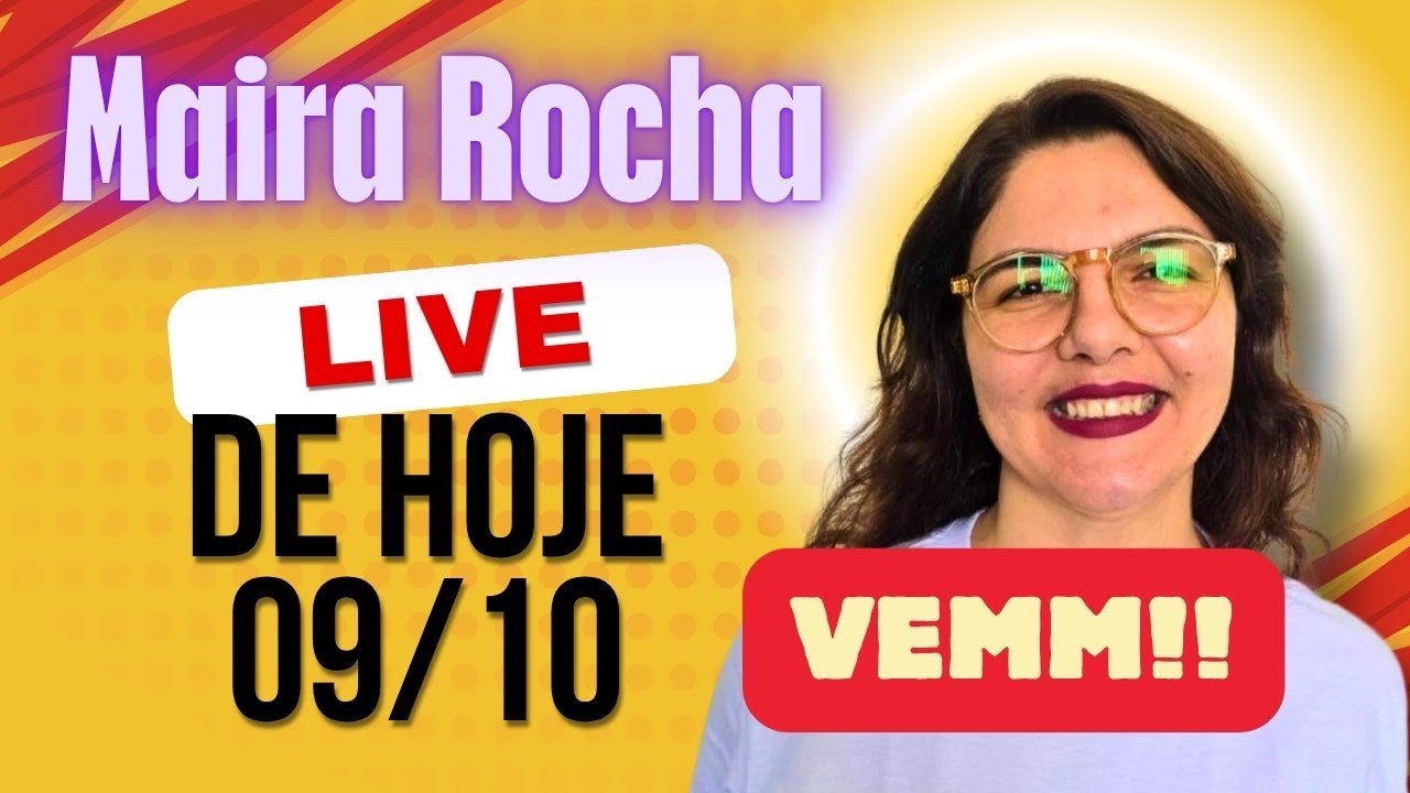Maira Rocha Live de hoje 09/10/25 #espiritualidade #mairarocha 