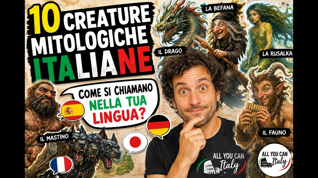 10 CREATURE MITOLOGICHE IN LINGUA ITALIANA -  Mythological Creatures in Italian
