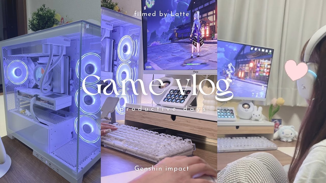 Game vlog ┊︎ 原神＆鳴潮デイリー消化🎮‬┊︎在宅ワーカーの休日2日間┊︎白玉あんみつ作り🌿‬┊︎