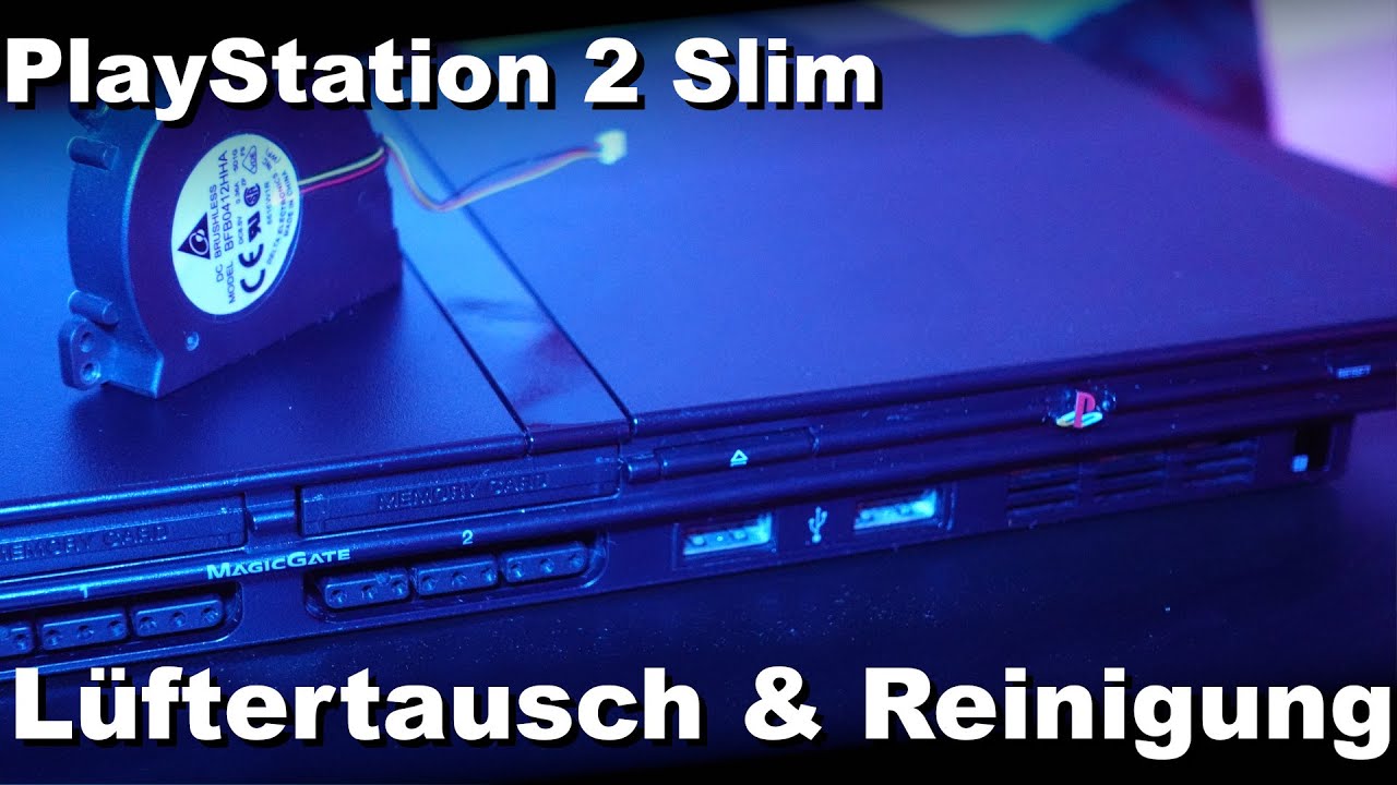PlayStation 2 Slim Lüftertausch & Reinigung