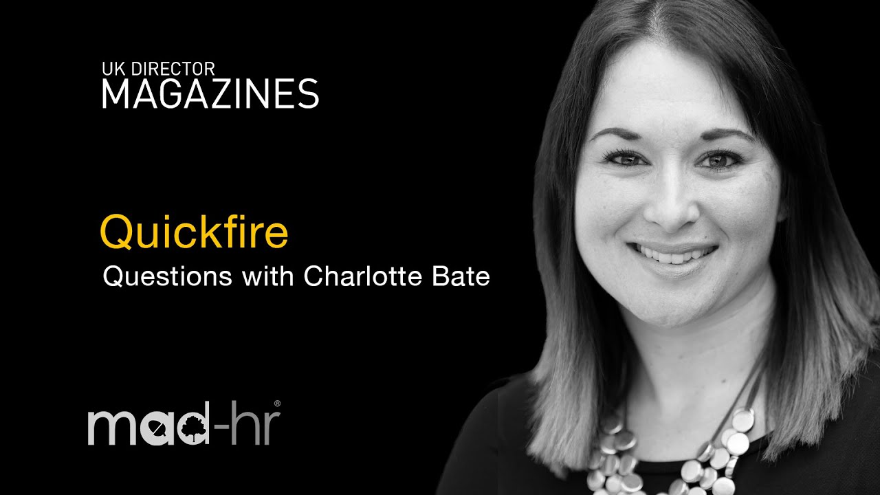 Quickfire questions with Charlotte Bate