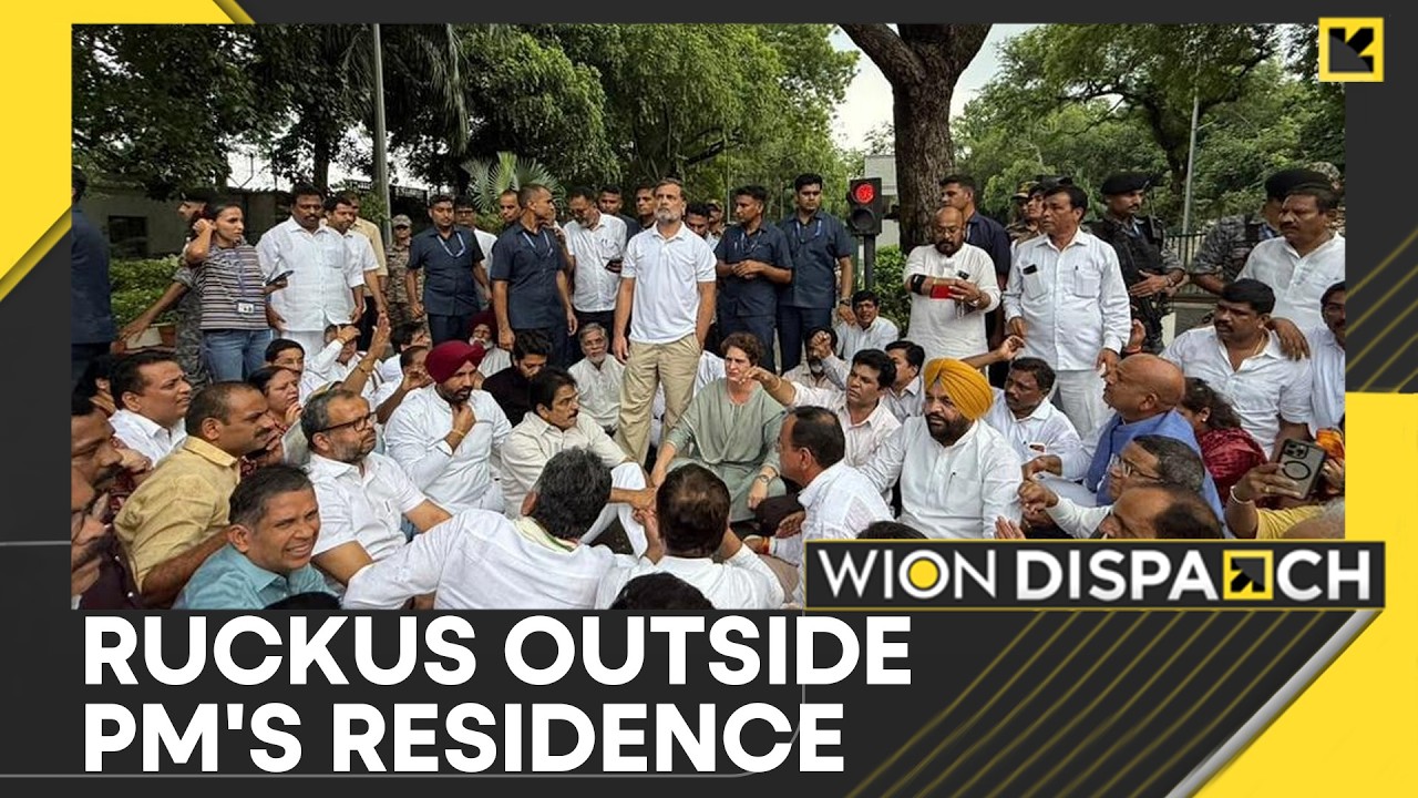 Rahul Gandhi Leads Protest Outside PM's Residence | WION Dispatch
