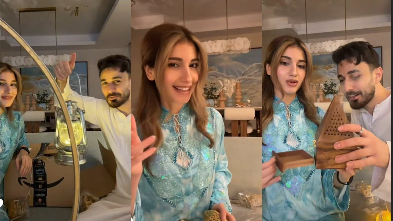 أسامة وشيرين ♥️ رح نفتح ونشوف مشتريات رمضان 