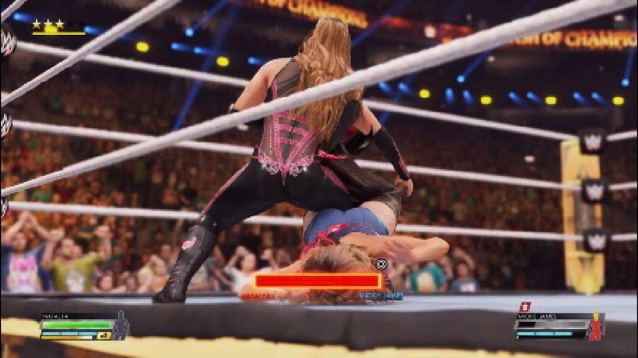 Natalya Sharpshooter Ryona- WWE 2K22