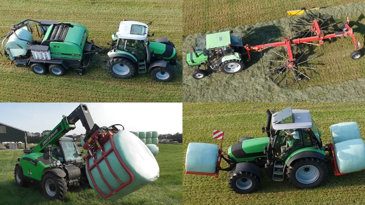 Baling hay with Deutz-Fahr!