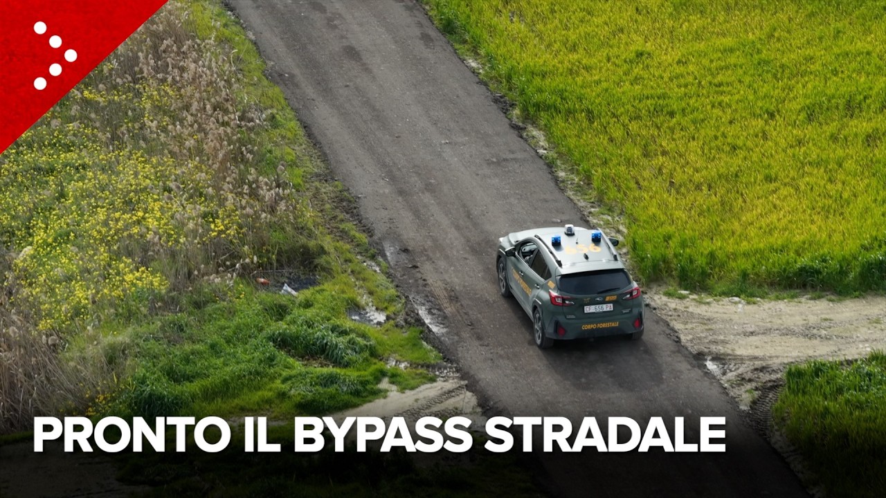 Frana Niscemi, ultimato bypass stradale mentre in centro sfila il movimento No Muos