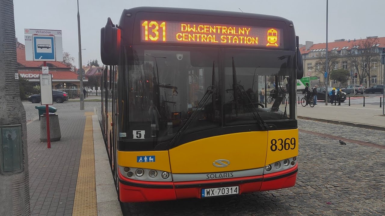 Linia 131 ( Kurs Wydłużony ) - Solaris Urbino 18 III #8369 ( MZA Warszawa )