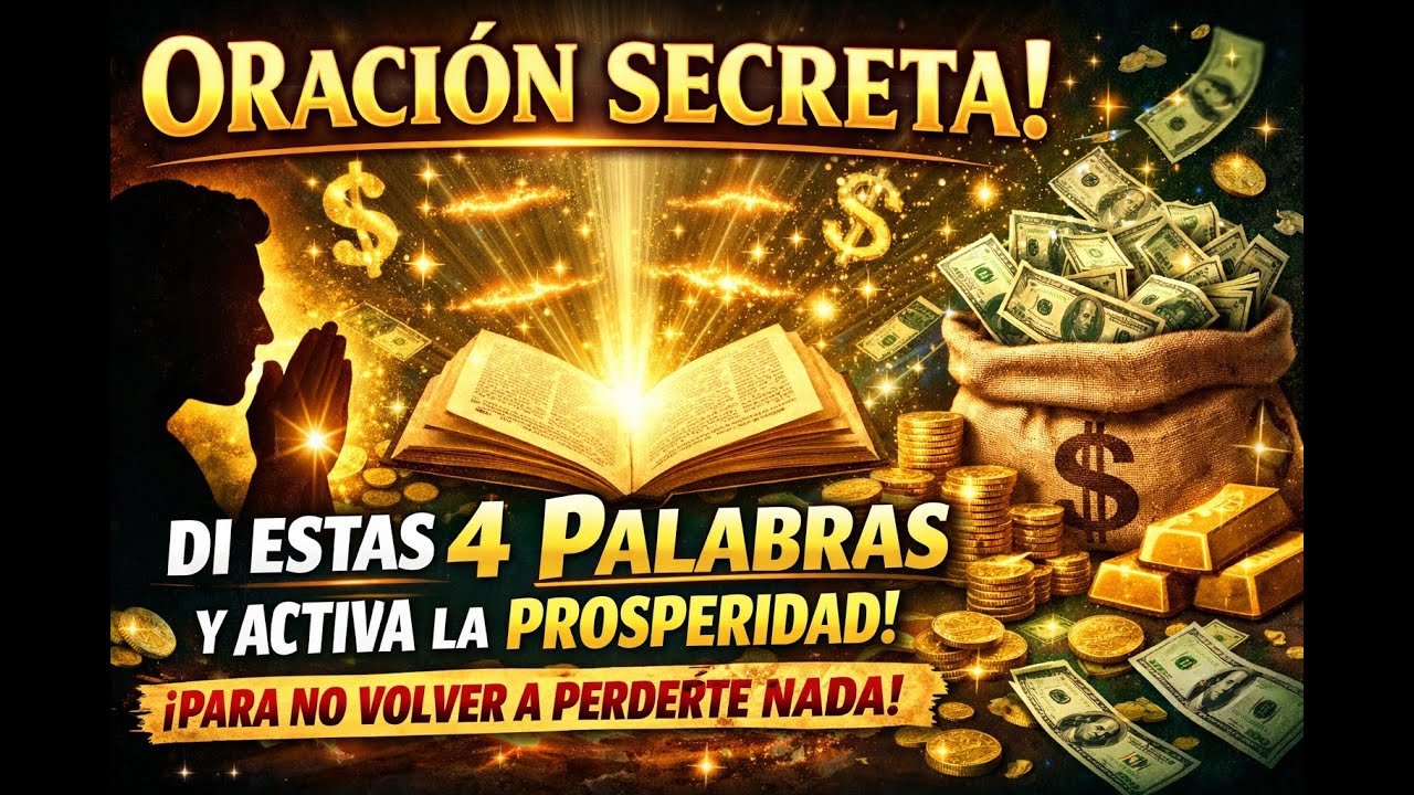 Oración Secreta: Di Estas 4 Palabras y Activa la Prosperidad para no volver a perderte nada.