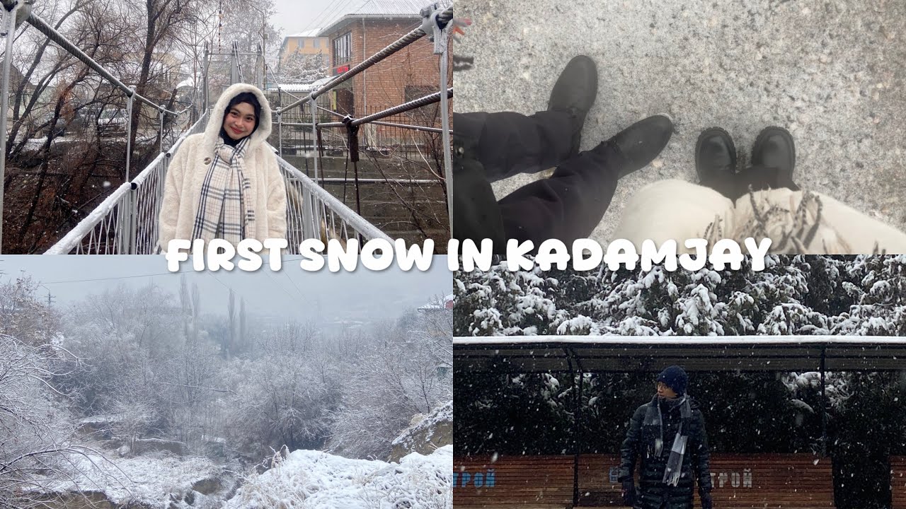 FIRST SNOW IN KADAMJAY, KYRGYZSTAN🇰🇬