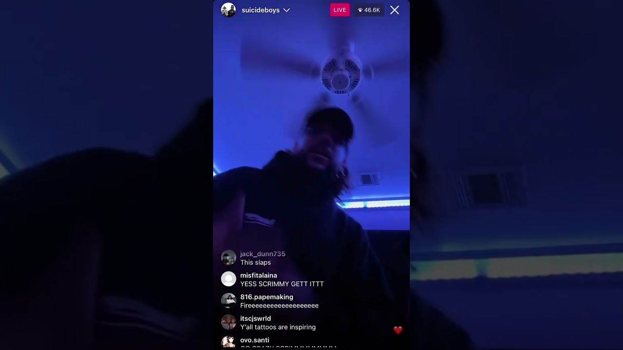 12/21/23 $uicideboy$ IG LIVE SCRIM FREESTYLE