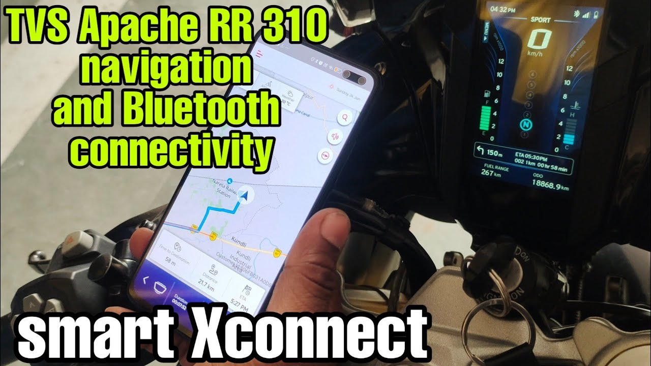Apache RR 310 bs6 bluetooth connectivity navigation maps