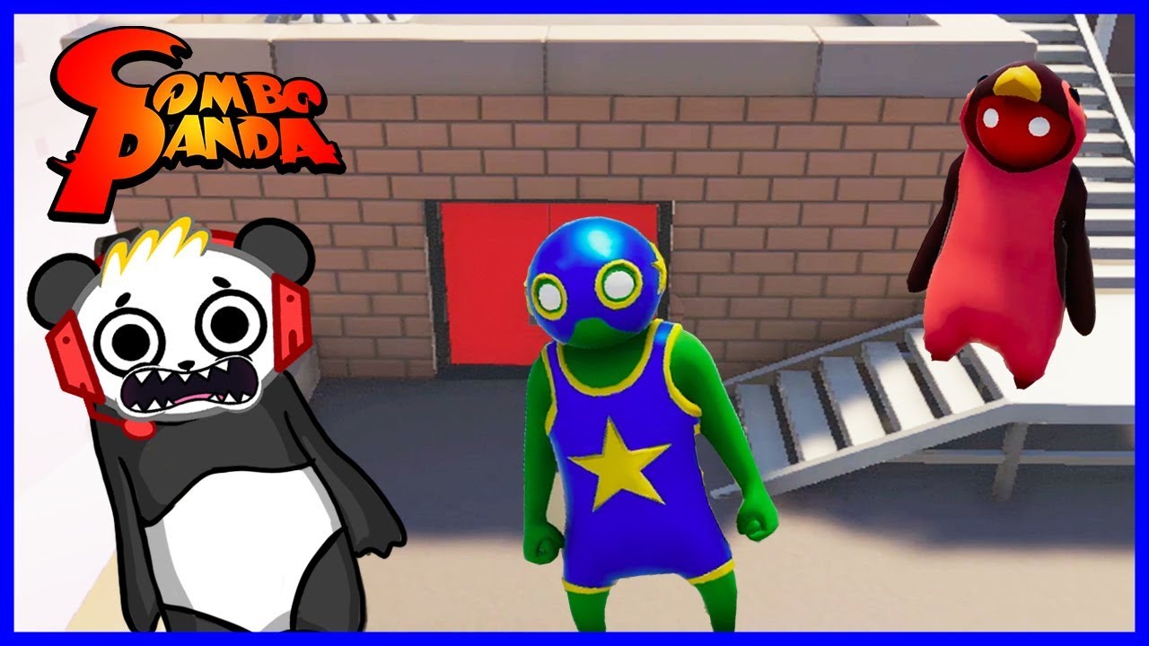 Gang Beasts Funniest Knock Outs Let's Play with Combo Panda