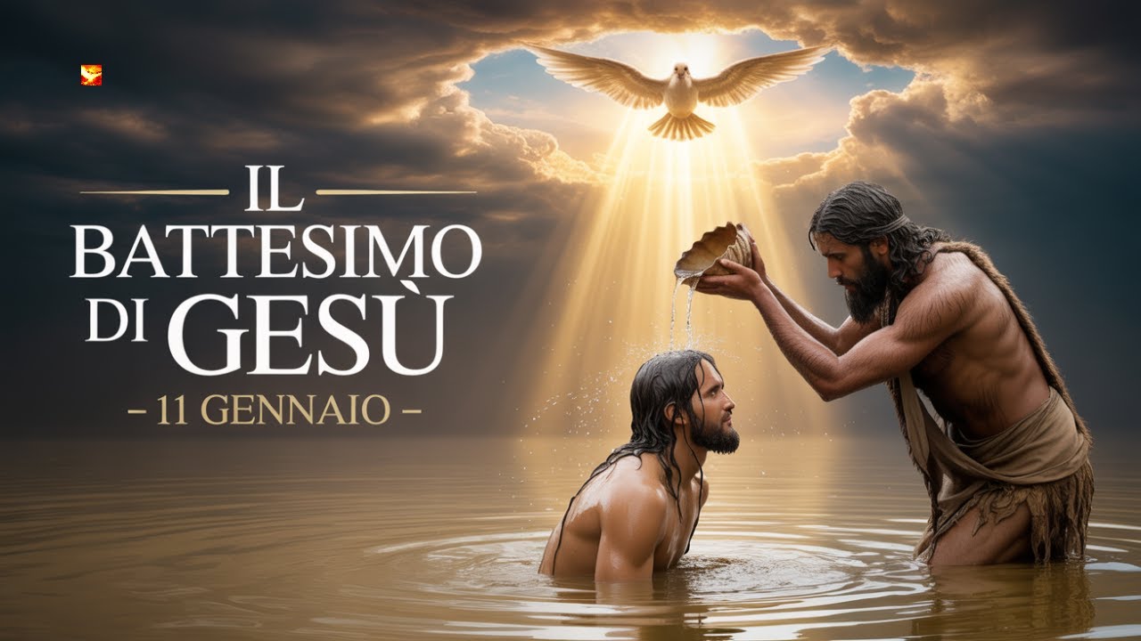 Santo del Giorno 11 Gennaio | Battesimo di Ges&ugrave; | Il Cielo Aperto e la Voce del Padre