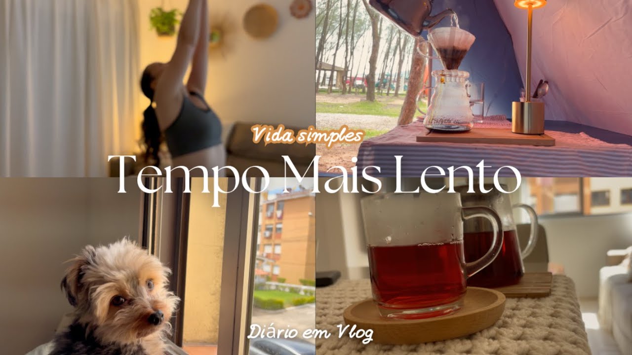 Vlog | Tornando meu tempo mais lento | Fugindo de barraca 🌧️⛺