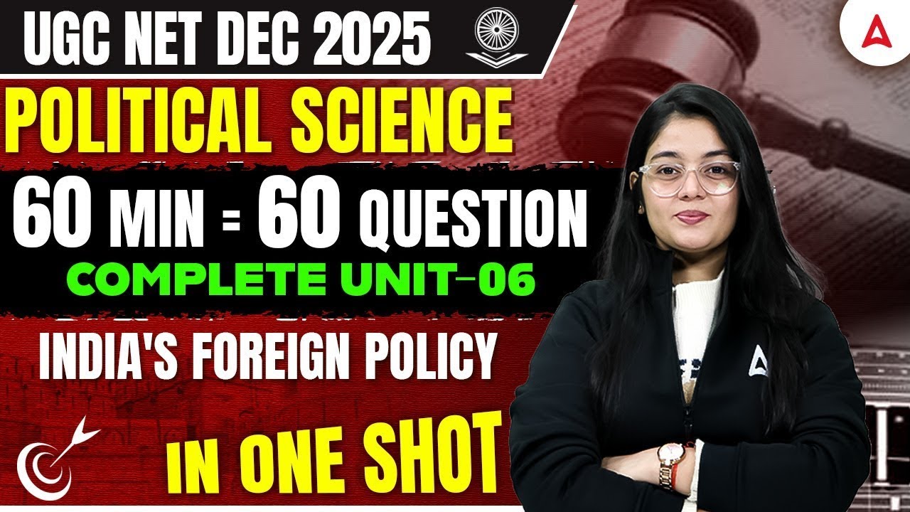 UGC NET Political Science Unit 6 | UGC NET Political Science Indian Foreign Policy By Jaya Ma'am
