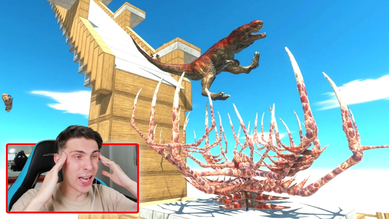 LA TRAMPA DESLIZANTE AL ARBOL MALVADO - ANIMAL REVOLT BATTLE SIMULATOR