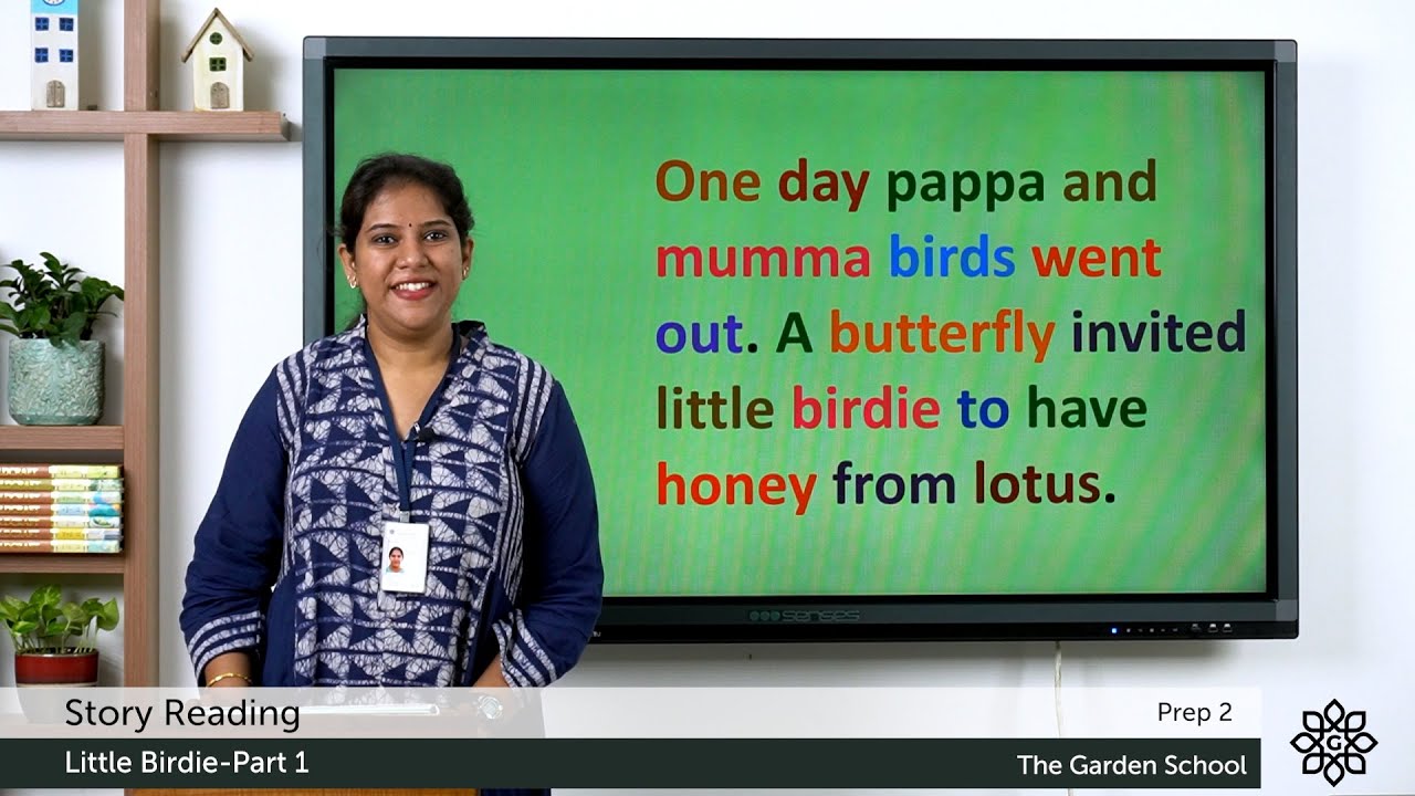 Prep 2 Story Reading English Little Birdie Part 1 | Explained in Malayalam