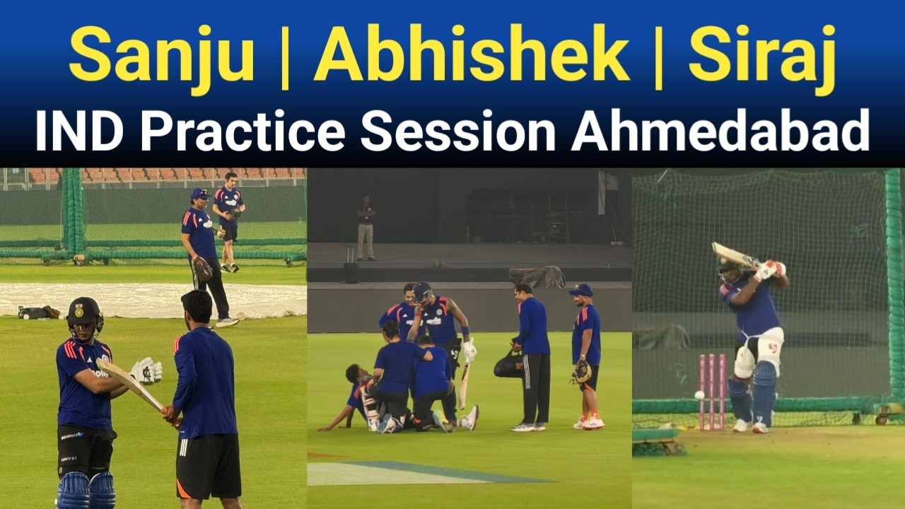 Abhishek, Sanju & Siraj Practice Update | India Practice Session Today In Ahmedabad | Ind vs Sa