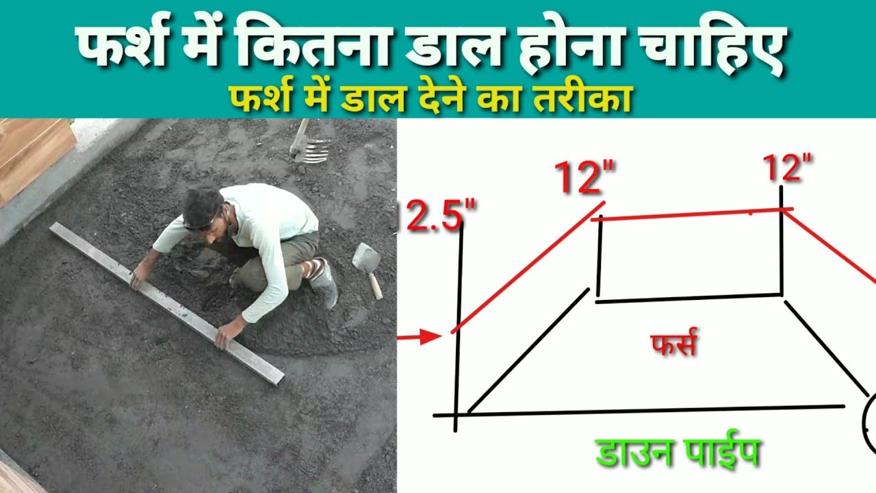 Floor (फर्स) ka dhaal kese deya jata he puri jankari is vidio me