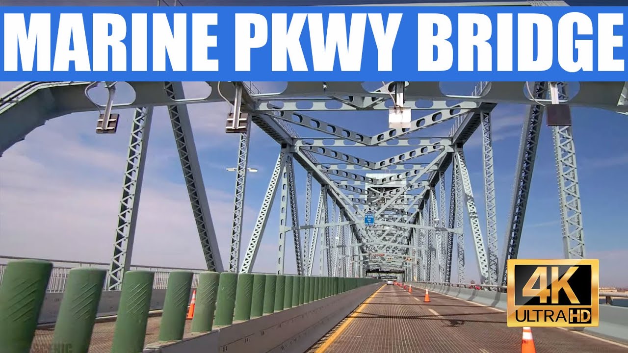 Marine Parkway Bridge: Driving from the Rockaways to Brooklyn (4K)