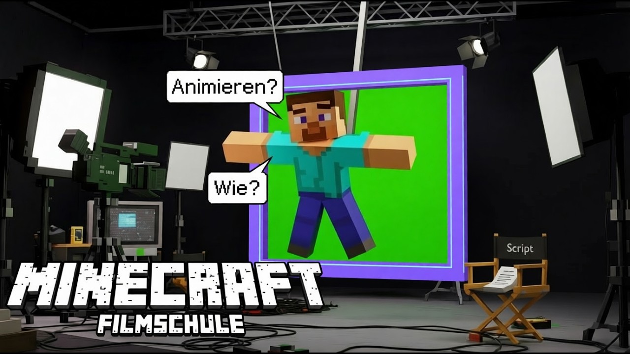 So erstellst du eigene Minecraft Animationen! ★ MINECRAFT FILMSCHULE