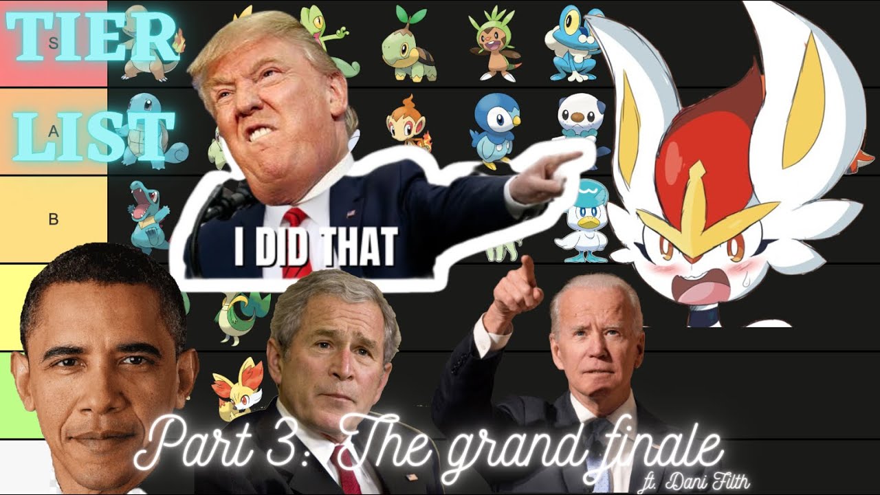 Biden & The Boys finish the Pokemon Starter Tier List (AI Voice Meme)