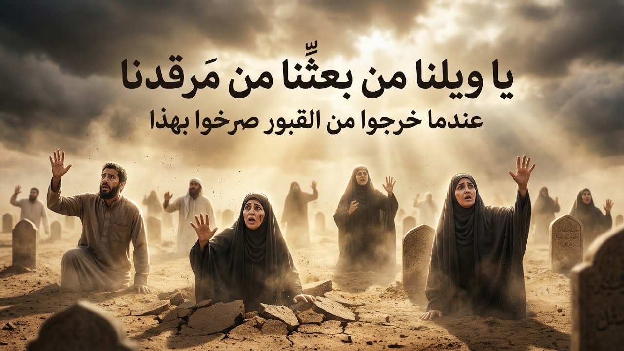 ماذا سنقول عند الخروج من القبور؟ تفسير مرعب ليوم البعث وصدمة الاستيقاظ بعد الموت كما وصفها القرآن