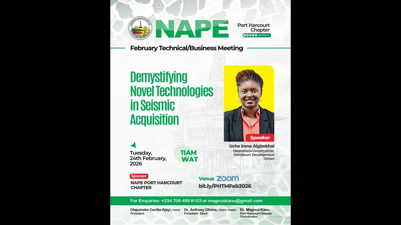 NAPE Port Harcourt Chapter February Technical/Business Meeting