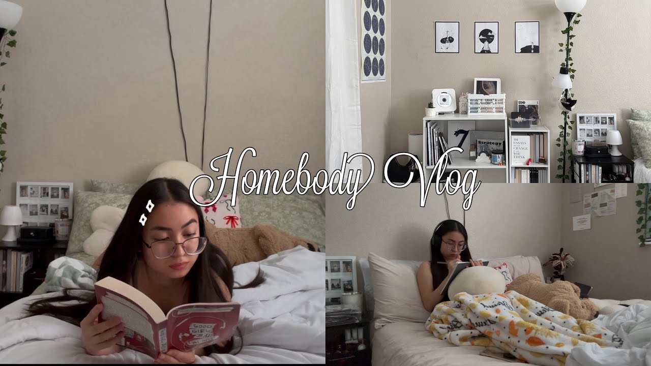 Homebody Diaries☁️: mini room makeover, reading, journaling, productive, working, summer break