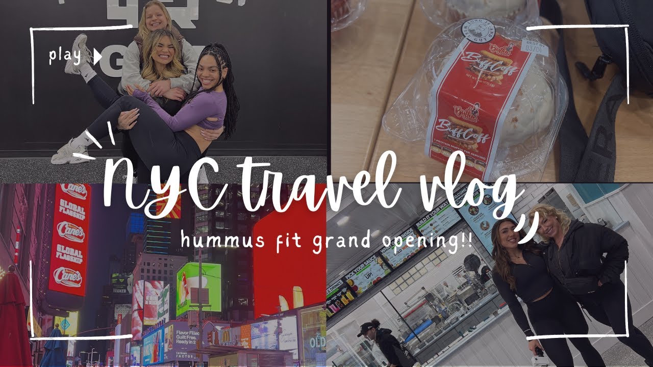 NYC VLOG | Hummus Fit grand opening, buffin factory (!!!), meeting you guys!!!