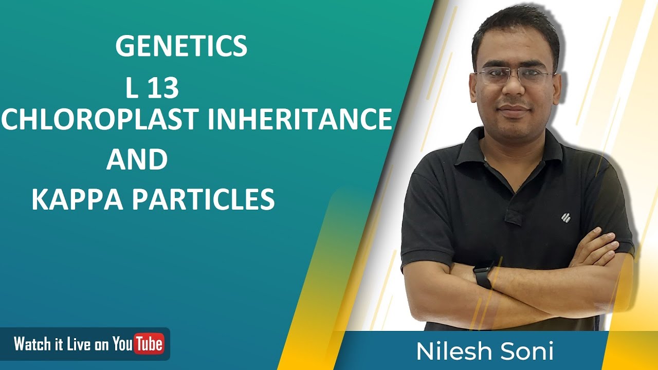 CHLOROPLAST INHERITANCE KAPPA PARTICLES NILESH SONI | CSIR | GATE | RJSET | MHSET