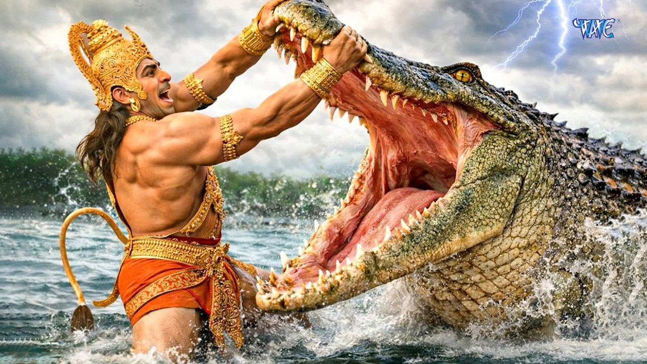 हनुमान जी ने मगरमच्छ का मुंह चीर दिया | Sankat Mochan Mahabali Hanuman