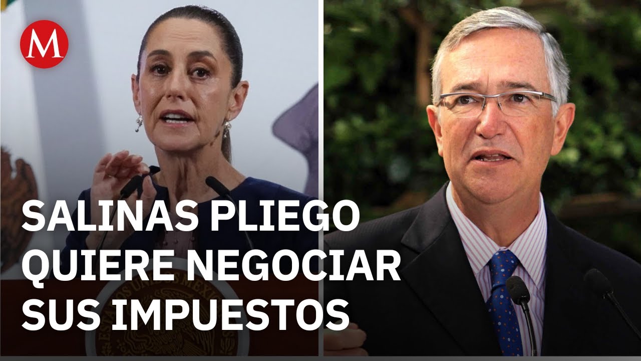 Sheinbaum afirma que Grupo Salinas adeuda 48 mil mdp; “no es en lo oscurito