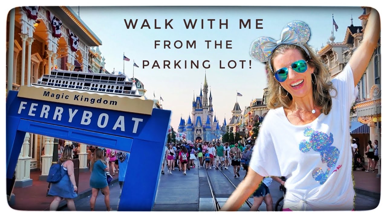 How to get from the parking lot to Magic Kingdom | Walk with me to Magic Kingdom!