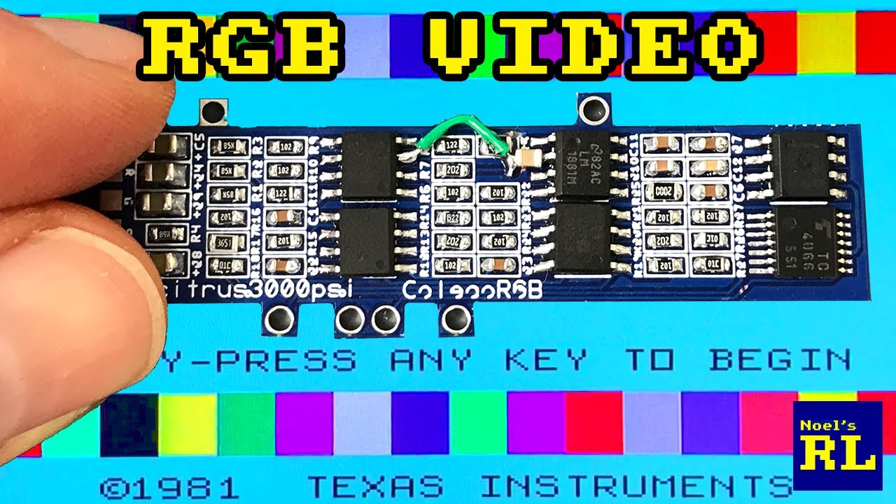 TI-99/4A - RGB Video Out 🌈🌈🌈 (Part 4)