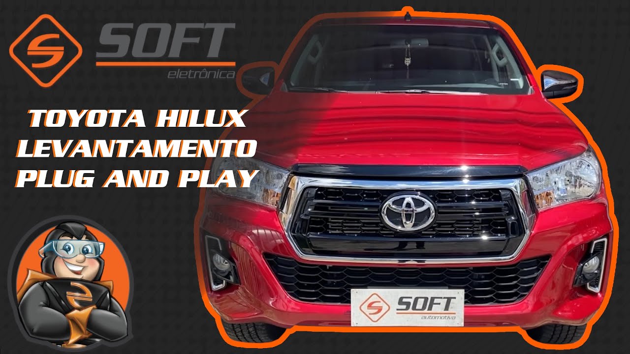 Toyota Hilux 4 Vidros Inteligentes acima 2015 - Levantamento de vidro plug and play