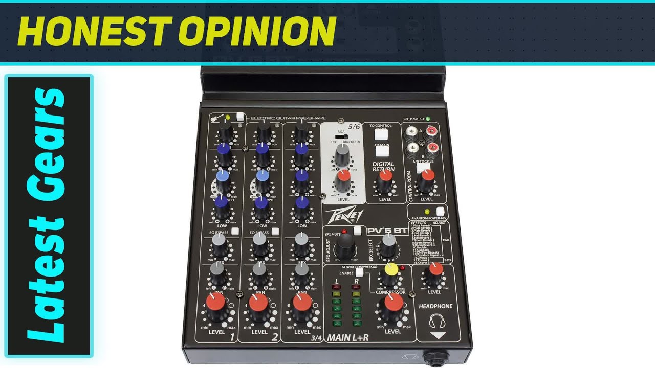 Peavey PV 6 BT: потрясающий компактный миксер с мощным двигателем