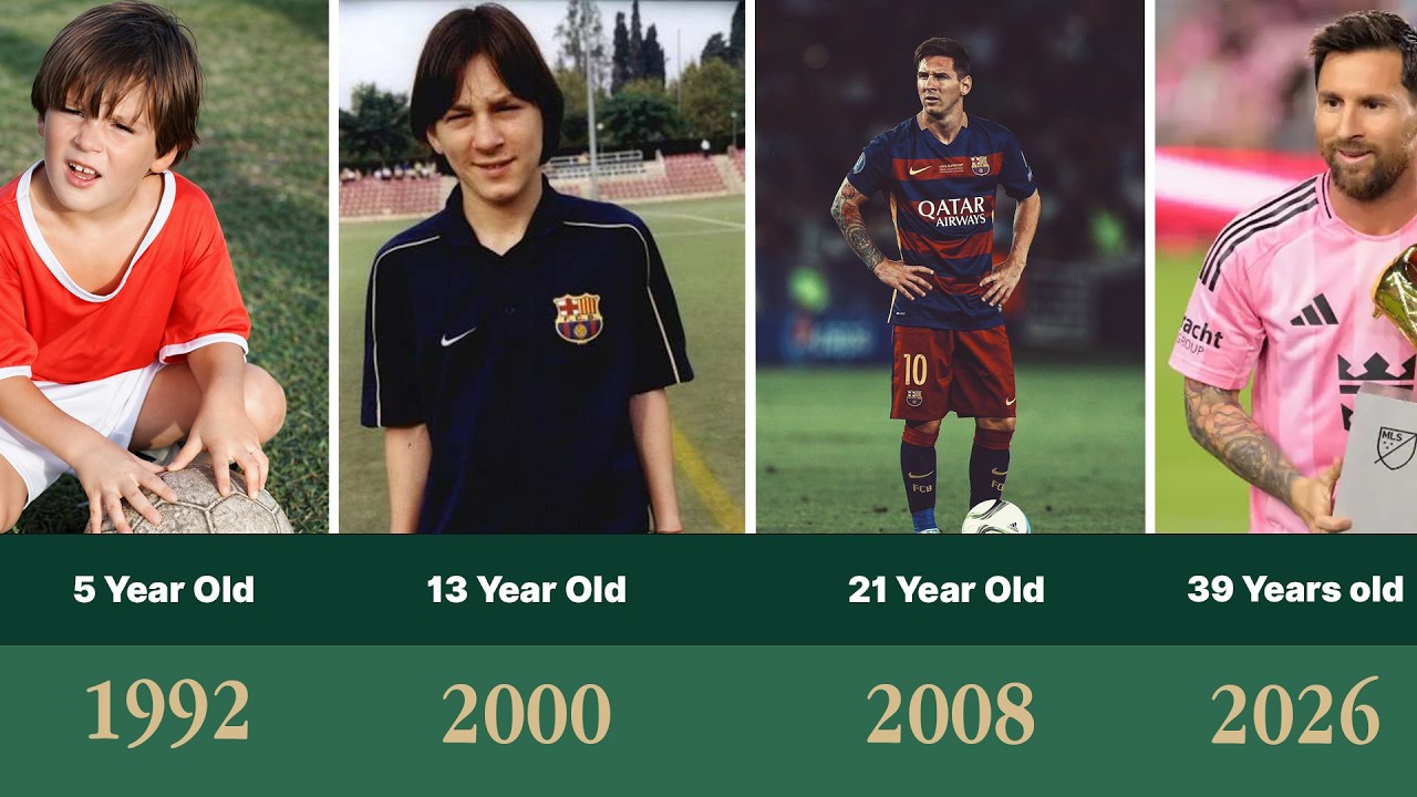 Lionel Messi Transformation (1995–2026) | From Young Talent to Football Legend