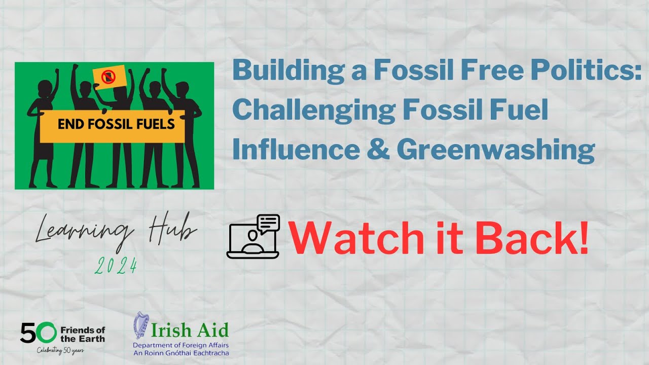 Webinar: Building a Fossil Free Politics: Challenging Fossil Fuel Influence and Greenwashing