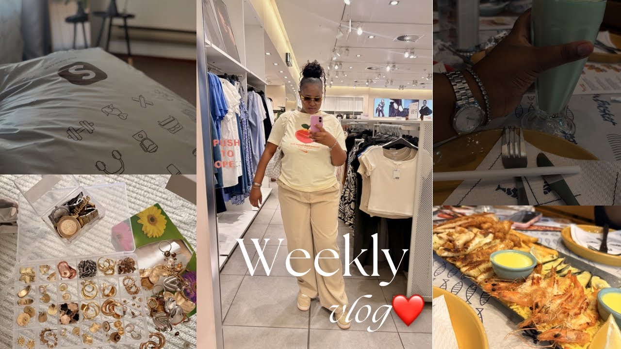 WEEKLY VLOG//Shein unpack/Lunch date/Jewellery sorting 