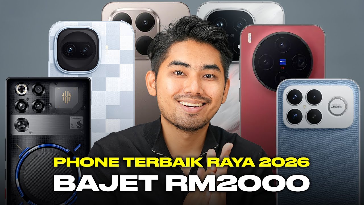 Smartphone Bajet RM2000 - RM3000 Paling Berbaloi Raya 2026! 