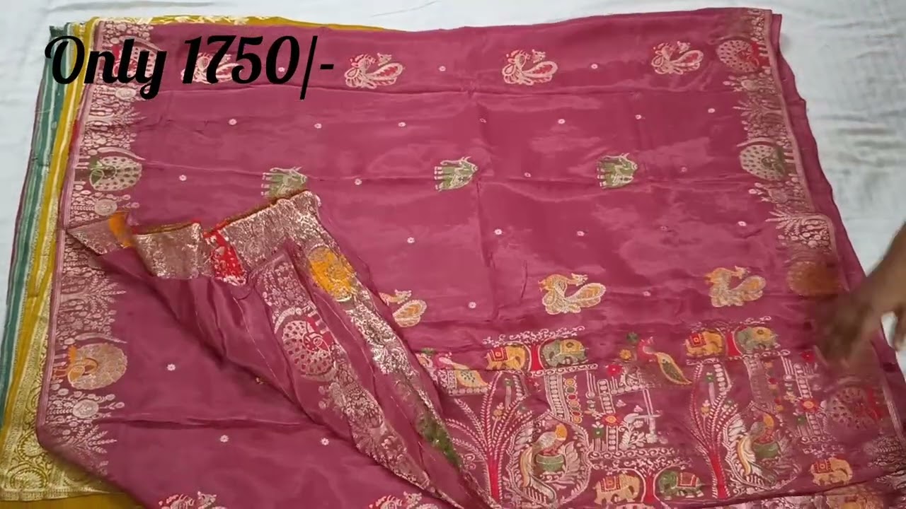 Premium Banarasi Crape Sarees @ 1750 