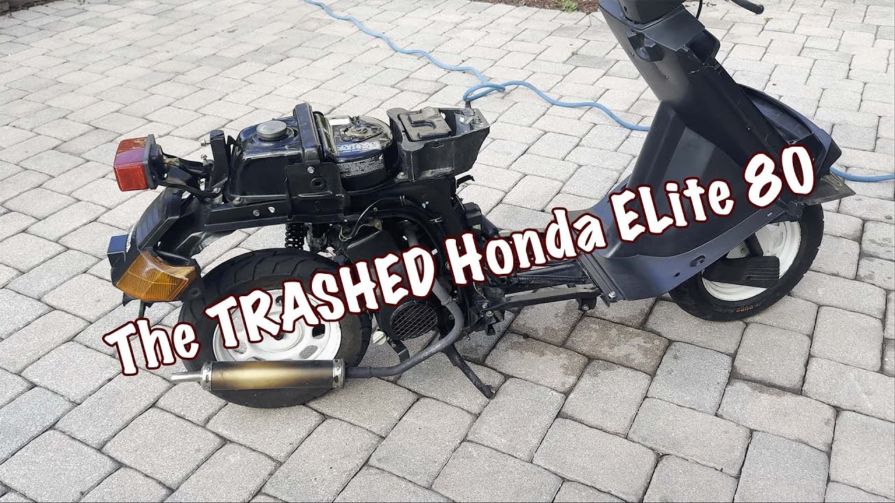 Fixing A Wrecked Honda Elite - Body Work, Carb