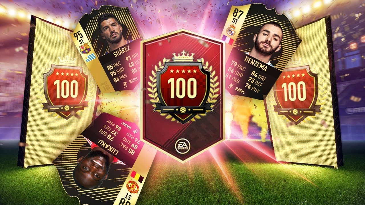 FIFA 18 OMG MY INSANE TOP 100 REWARDS IN FUT CHAMPIONS! WE PACKED THE MOST OVERPOWERED PLAYER!