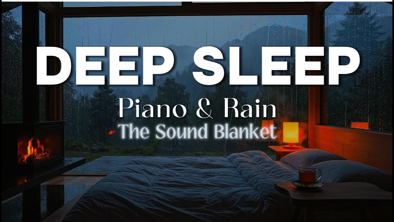 COZY RAIN ON WINDOW 🏠 5 Hours of Sleep Music | Calm The Mind & Relieve Stress
