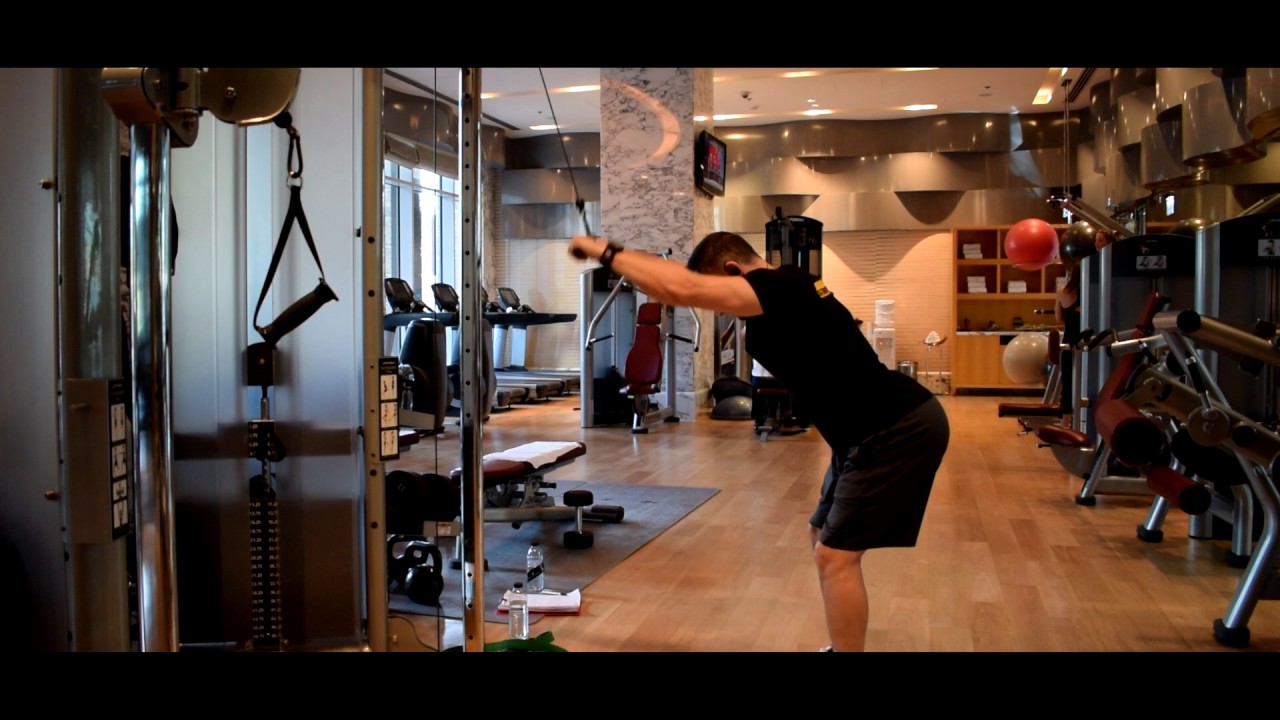 Exercise Library - Stiff arm pulldown