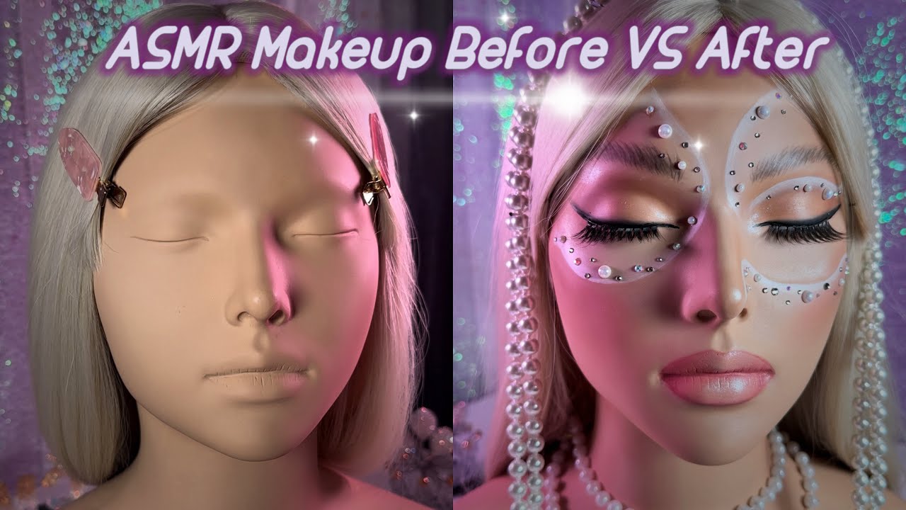 ASMR makeup💄tutorials step by step.Calm, relaxing and peace.