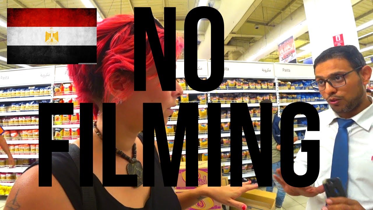 Kicked Out of CARREFOUR Supermarket | NO FILMING ALLOWED Egypt