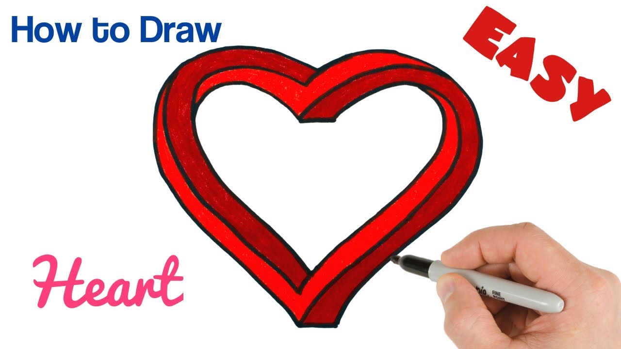 How to Draw an Impossible Heart Easy | Valentine's Day Drawings
