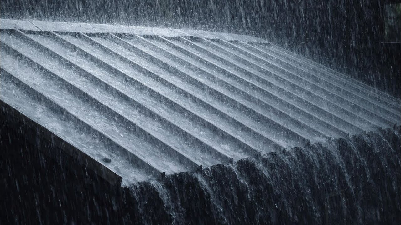 Heavy Rain on Metal Roof at Night 🌧️ Relaxing Rain Sounds for Deep Sleep, Study & Stress Relief